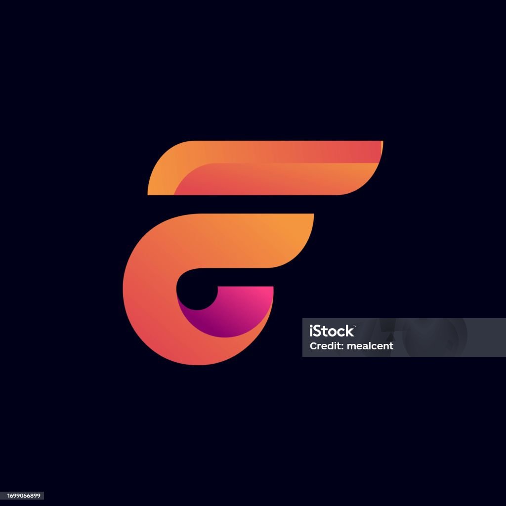 Custom F Designs Unique Letter F Template With Gradient Modern Concept Part 2 Stock ...