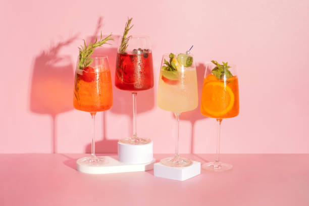 istock Summer alcoholic cocktails with ice. Relaxing refreshing drinks for hot summer 1699084519