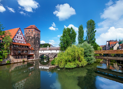 Old town of Nuremberg in Bavaria, Germany