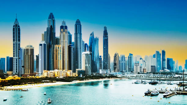 istock Dubai Marina at sunset United Arab Emirates 1699097921