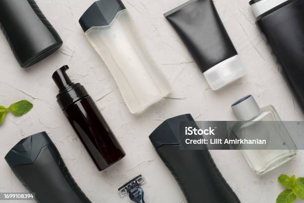 Set Of Cosmetics For Men Stock Photo - Download Image Now - Men,  Merchandise, Body Care - iStock