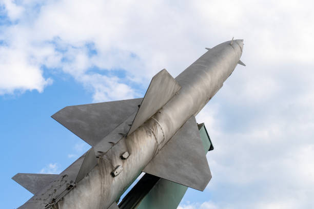 istock Soviet-made old grey anti-aircraft missiles 1699135583