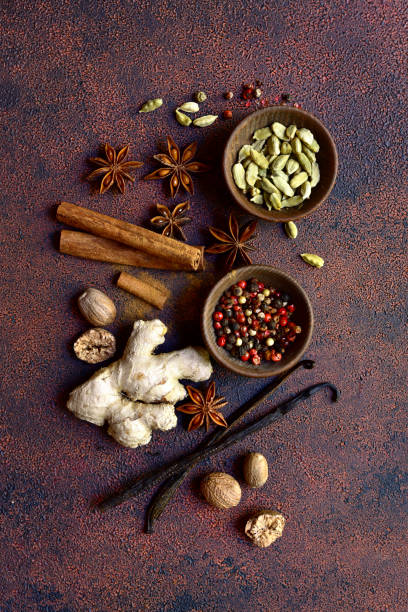istock Variety of winter spices . Top view with copy space. 1699152629