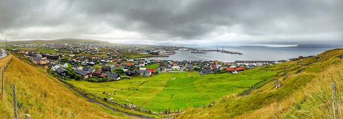 Vista panorámica de Tórshavn. Capital de las Islas Feroe
