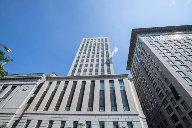 istock Facade of old building in downtown Montreal, Canada 1699216183