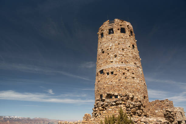 istock Desert View Tower Stands Tall Against A Blue Sky With Wispy Clouds 1699231385