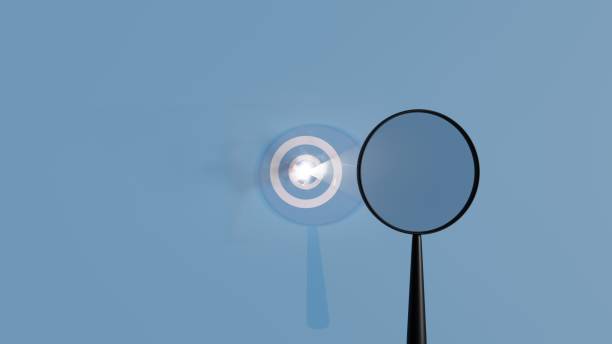 istock A convex lens focuses the light beam on the target and burns it intensely. 1699251796