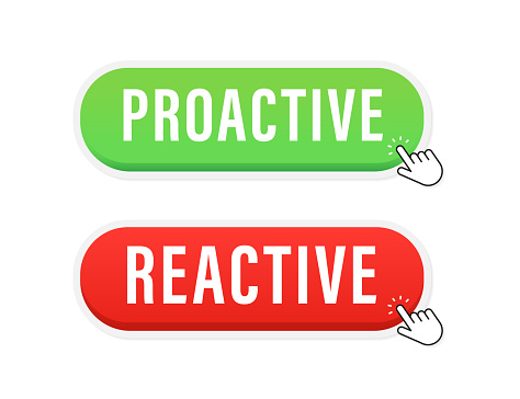 Reactive Or Proactive Button The Mouse Cursor Clicks On The Button ...