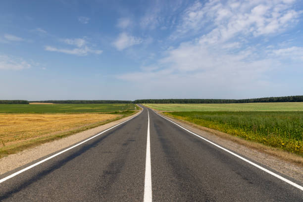 istock Narrow paved road for cars 1699297161