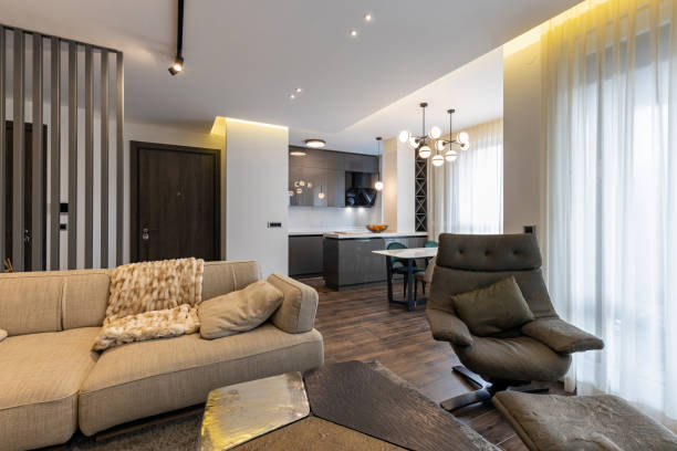 istock luxury apartment interior with modern furniture 1699324744