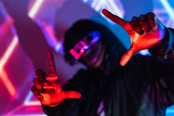 istock Futuristic man picturing the future gesturing with hands 1699367185