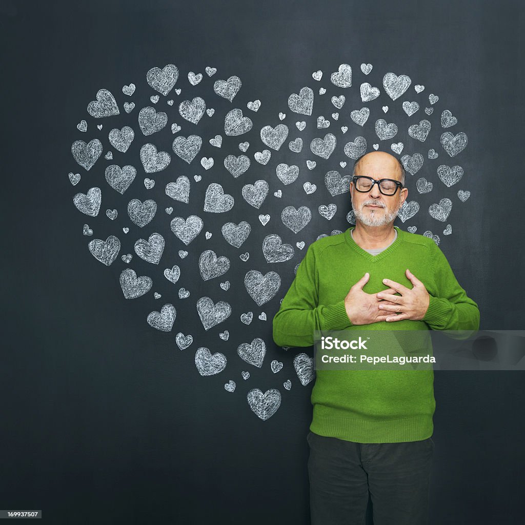 Wahre Liebe - Lizenzfrei Hand aufs Herz Stock-Foto