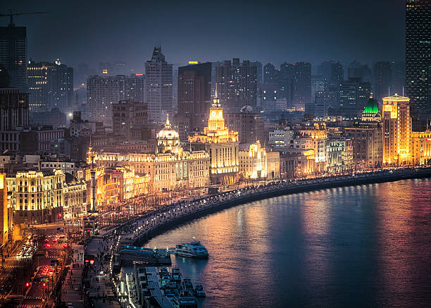 the bund a shanghai - bund foto e immagini stock