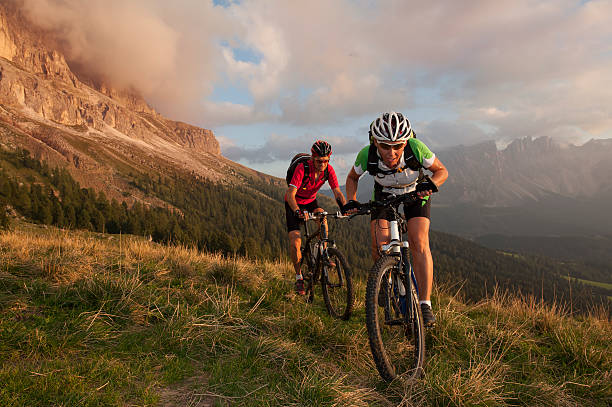 istock Competition Race on a mountain bike 169938113