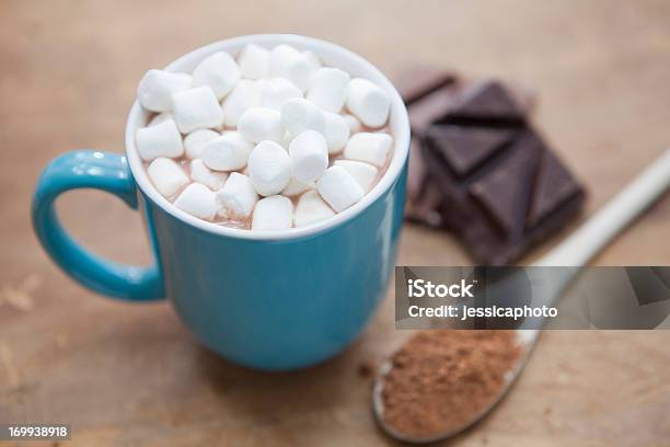 Hot Chocolate With Marshmallows Stock Photo - Download Image Now - Marshmallow, Hot Chocolate, Mug