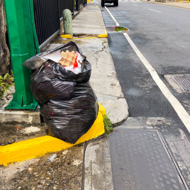 istock Garbage bag on the street 1699396307