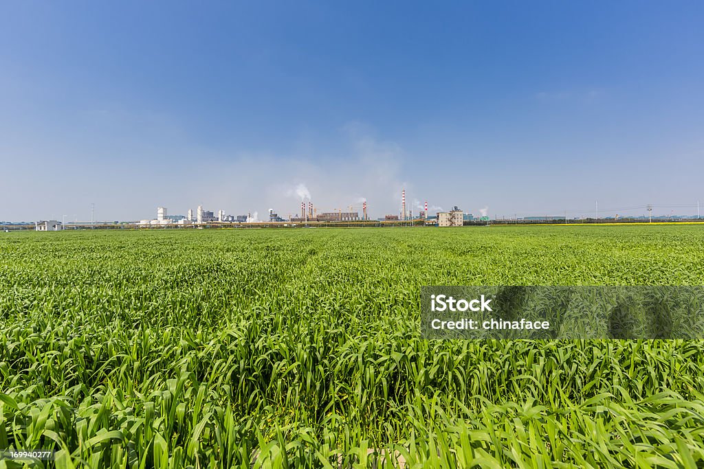Zona industriale - Foto stock royalty-free di Colore verde