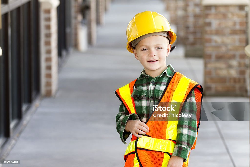 Workerboy Little Construction Worker Stock Photo - Download Image Now - Boys ...