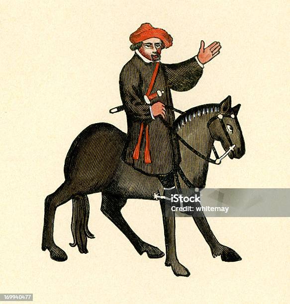 Ilustración de Canterbury Talesshipman y más Vectores Libres de Derechos de Geoffrey Chaucer - Geoffrey Chaucer, Anticuado, Canterbury