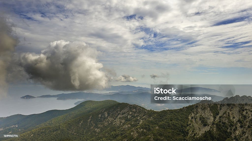 Vista aérea de isla de Elba, Toscana, Italia - Foto de stock de Isla de Elba libre de derechos