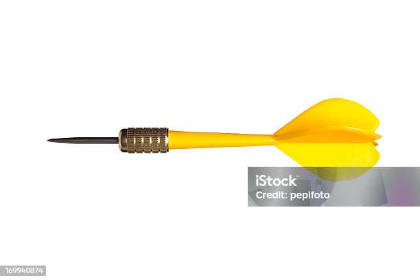 Darts Arrow Stock Photo - Download Image Now - Dart, Cut Out, Yellow