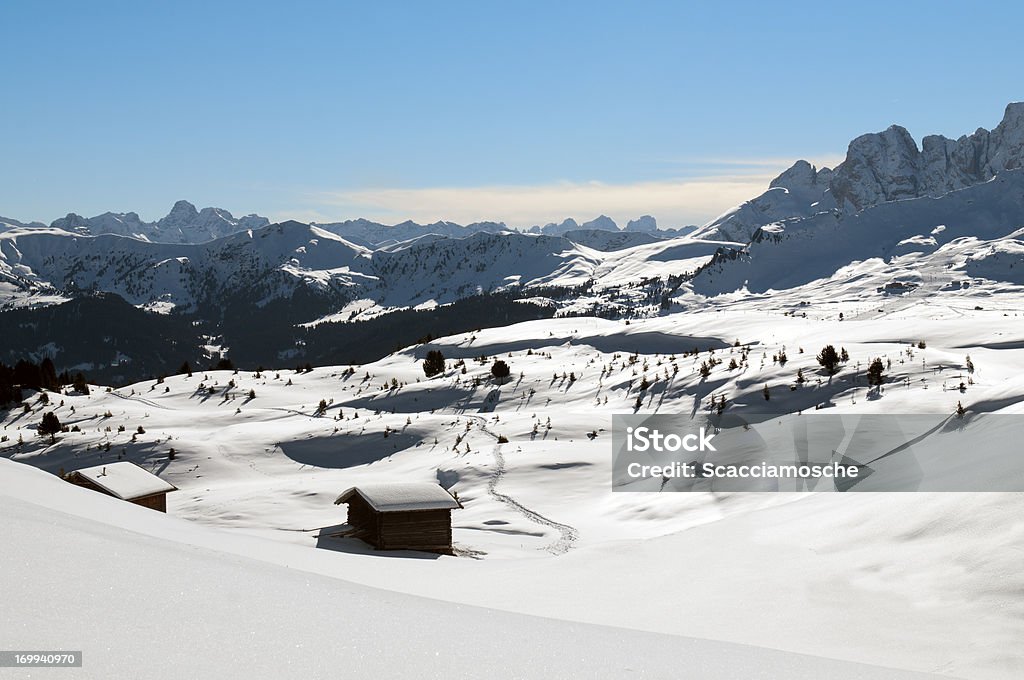 Paradiso invernale - Foto stock royalty-free di Alpe di Siusi