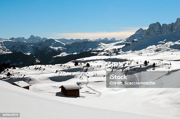 Paradiso Invernale - Fotografie stock e altre immagini di Alpe di Siusi - Alpe di Siusi, Alpi, Alto Adige