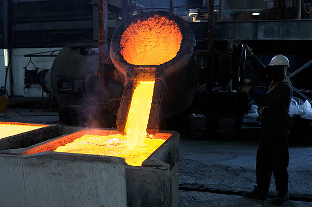 Metallurgy stock photo