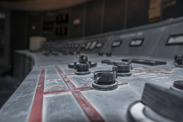 abandoned nuclear reactor control room detail of an abondoned nuclear reactor chornobyl photos stock pictures, royalty-free photos & images
