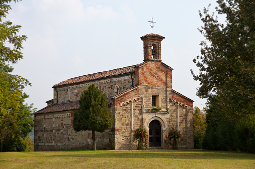 Romanesque chapel in Piedmont, Italy