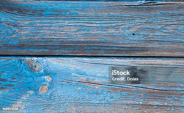 Vecchio Sfondo In Legno - Fotografie stock e altre immagini di Legno - Legno, Texture - Descrizione generale, Blu
