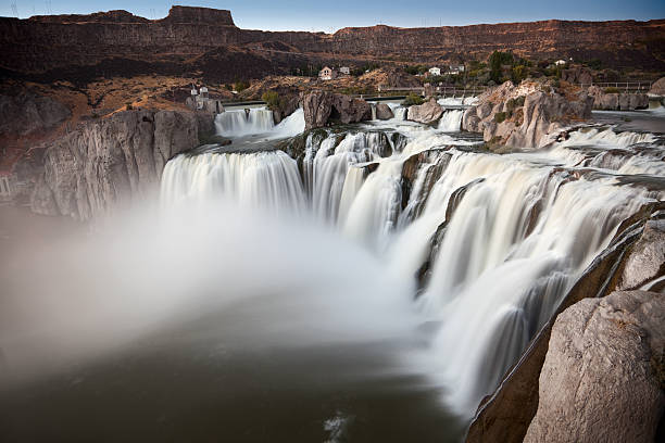 Amazing beautiful waterfall  in Idaho