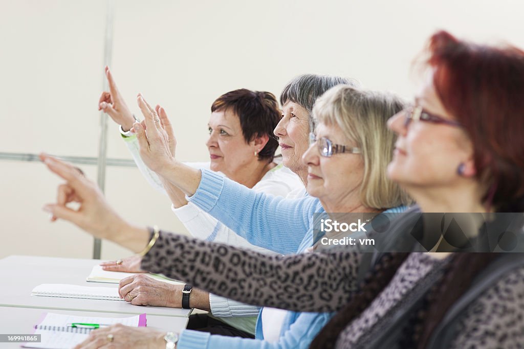 Grupo de Mulheres idosas no seminário - Royalty-free Terceira idade Foto de stock
