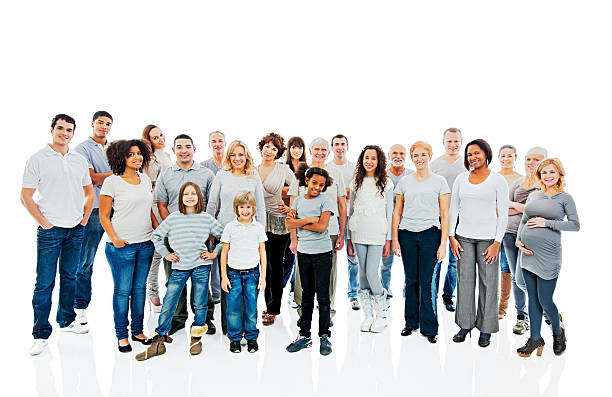 istock Large group of a happy people. 169943868