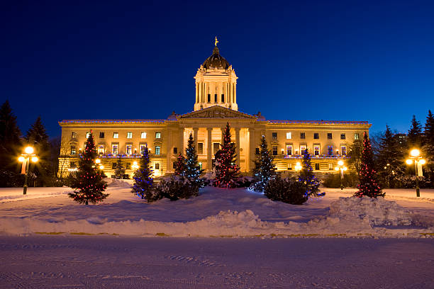 istock Manitoba Legislator Building Christmas lights 169948057
