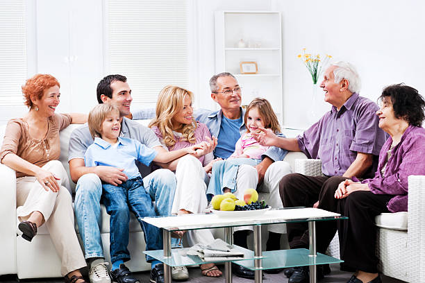 istock Cheerful Multi Generation Family enjoying at home. 169950489