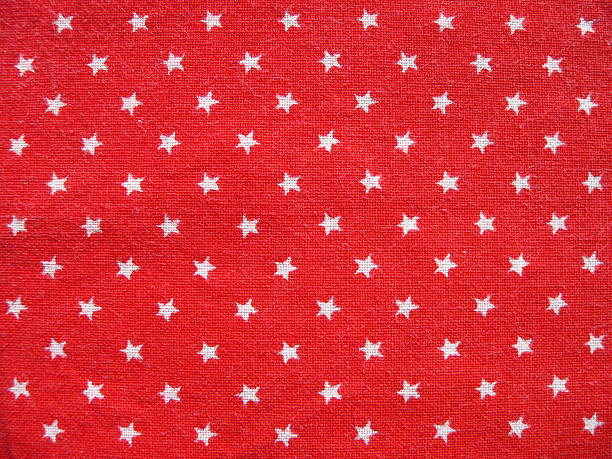 Red fabric with white stars. Useful for textures and backgrounds - for Christmas too. Scan. Simiar: