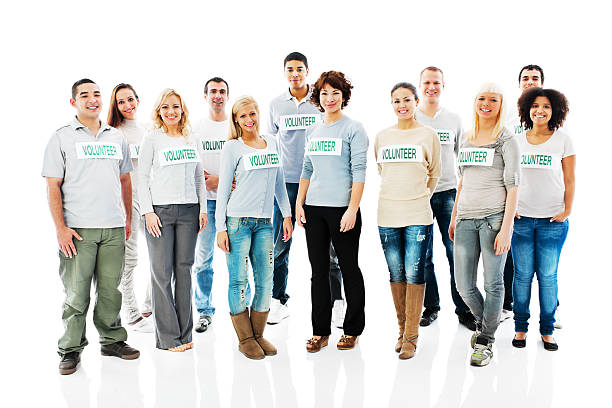 istock Group of cheerful volunteers. 169951903