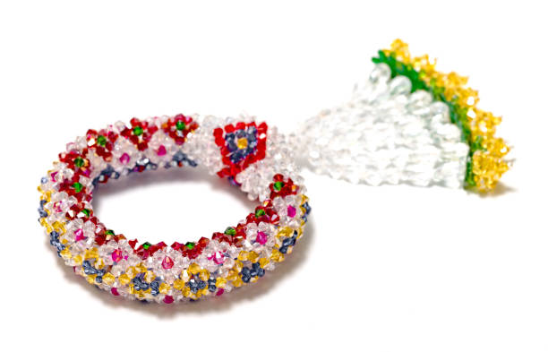 istock colorful garland crystal beads pattern style thai isolated on white background 1699558994