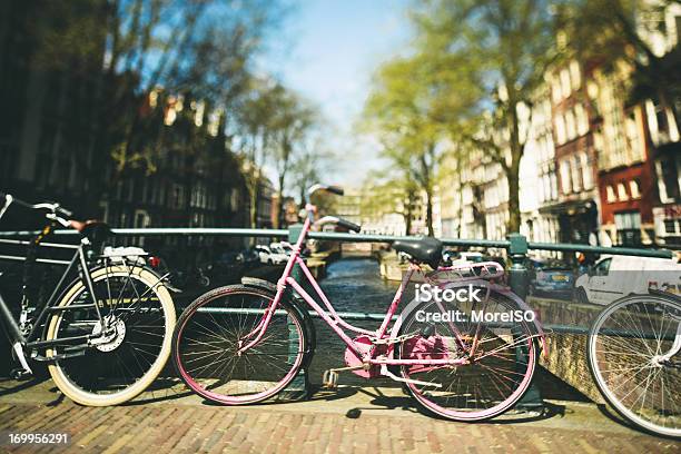 Bicycles In Amsterdam Stock Photo - Download Image Now - Amsterdam, Architecture, Bicycle