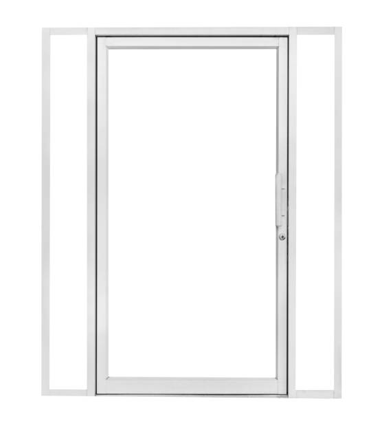 istock white aluminium door isolated on white background ,include clipping path 1699567146