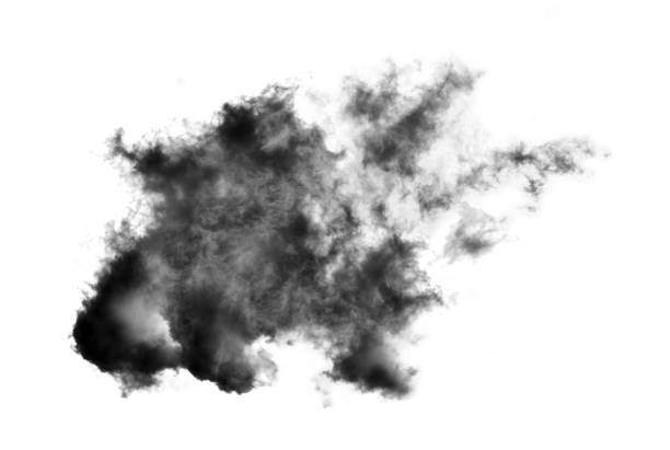istock white cloud Isolated on white background,Smoke Textured,brush effect 1699570934