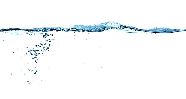 água azul - water bubble drop splashing imagens e fotografias de stock
