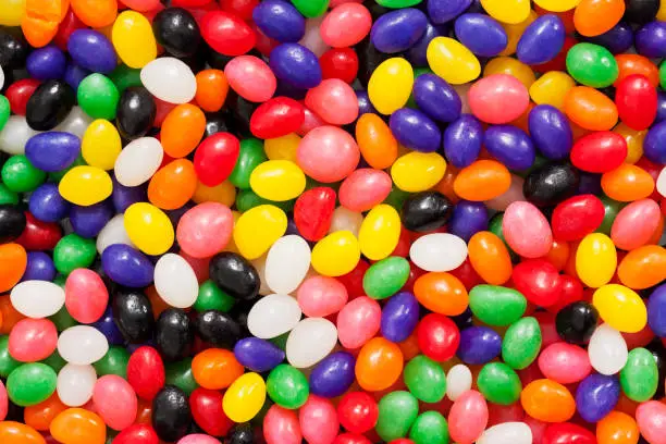 Photo of Colorful Jelly Bean Background