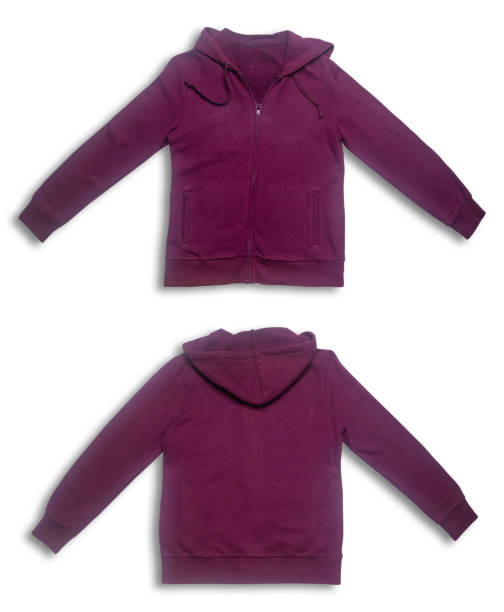 istock Blank template realistic coach jacket with ziper front and back isolated on white background With clipping path. Tracksuit top winter sportswear jacket design. Mockup winter sport jacket suit template 1699617815