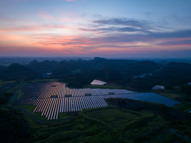 istock Sunset, photovoltaic power generation 1699618340