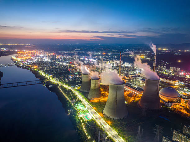 istock night scene of power station 1699623047