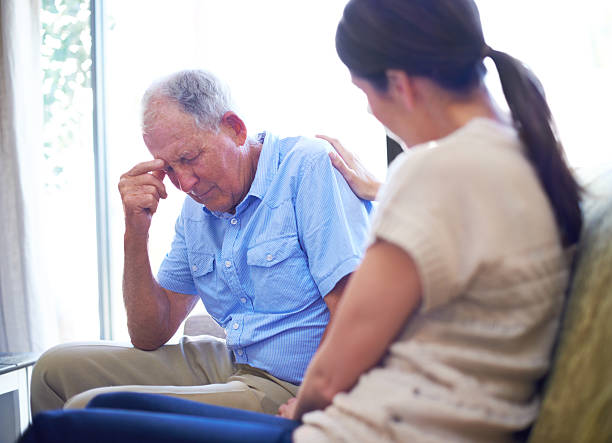 Bereavement is devastating A devastated senior man dealing with some terrible news old man depressed stock pictures, royalty-free photos & images