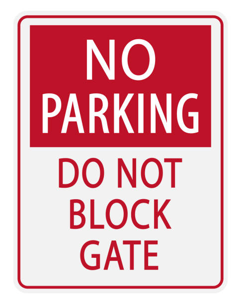 Parkverbot-Schilder-Set 'No Parking Do Not Block Gate' – 2x Rostfrei, Wetterfest, 30,5 X 45,7 Cm