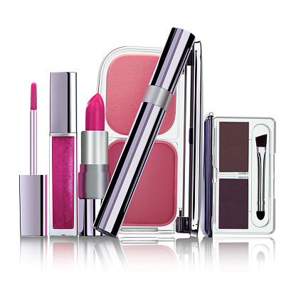 Various cosmetic set for makeup
